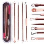 Blackhead Remover Pimple Comedone Extractor Tool Best Acne Removal Kit - Treatment for Blemish, Whitehead Popping, Zit Removing for Risk Free Nose Face Skin with Case(Rose, 4 Piece Set) - Image 2