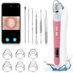 Blackhead Remover Vacuum, USB Interface Type Pore Vacuum, Black Head Extractions Tool with Camerafor, Men and Women Pore Cleaner, 3 Adjustment Modes & 6 Suction Heads(Light Pink) - Image 2
