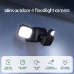 Blink Outdoor 4 Floodlight Camera — Wireless smart security camera, 700 lumens, two-year battery life, enhanced motion detection, Sync Module Core included — 1 camera system - Image 2