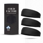 COLD FACTOR Cooling Headband for Women and Men – UPF 50+ Advanced Evaporative Comfort, Instant Cooling Sweatband for Outdoor Sports, Fitness, Yoga, Hiking, Running, and Workout – 3 Pack - Image 2