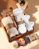 Coralogo Natural Spa Gift Baskets - Natural Pampering Spa Set, Self-Care Get Well Soon Basket,Thank You Gifts, Unique 11pcs Gift Set for Women Wife Mom Her Birthday Valentines Day Mothers Day - Image 2