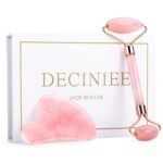 Deciniee Gua Sha Face Roller Tools: Jade Roller Facial Tools for Skin Care - Facial Massager for Face, Eyes, Neck, Relieve Fine Lines and Wrinkles - Image 2