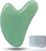 Ditind Gua Sha, Jade Stone Gua Sha Massage Tool, Guasha Tool for Face and Body Skin Massage. Gua Sha Set for Toxins Prevents Wrinkles for SPA Acupuncture, Therapy Trigger Point Treatment. - Image 2