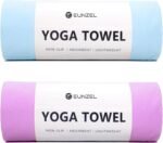 Eunzel 2 Pack Hot Yoga Towel Non Slip Yoga Mat Towel Non-Slip Sweat Absorbent Microfiber Towel for Hot Yoga, Pilates and Workout 72" x 26.5", Blue/Purple - Image 2