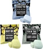 Explicit Essentials Shower Steamers Gift Set | 12 Aromatherapy Shower Steamers (3 Scent Trio) | Eucalyptus Mint, Jasmine Vanilla & Lemon Eucalyptus | Relaxation & Stress Relief Spa Gift for Self-Care - Image 2
