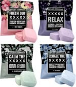 Explicit Essentials Shower Steamers Gift Set | 4 Funny Handmade Aromatherapy Shower Bombs | Relaxation & Stress Relief Spa Gift for Self-Care, Birthdays & Holidays - Image 2