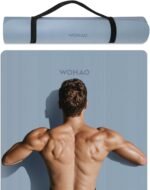 Extra Wide & Thick 8mm Yoga Mat, 72"x31.5" Large Non Slip Exercise Mat, Premium POE Material for Superior Cushioning & Stability, with Strap for Home Gym, Pilates - Image 2