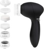 Facial Cleansing Brush Face Scrubber: CLSEVXY Electric Face Spin Cleanser Brushes with 6 Brush Heads for Deep Cleansing, Gentle Exfoliating, Removing Blackhead, Massaging - Image 2