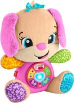 Fisher-Price Baby Learning Toy Laugh & Learn Smart Stages Sis Pink Musical Plush with Smart Stages for Infants Ages 6+ Months, Multilanguage Version - Image 2