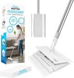 FlexiClamp Sweep & Mop Kit - Compatible with Swiffer Pads, Durable Cleaning Tool for Hardwood, Tile, Marble & Laminate Floors, Home, Kitchen Cleaning Essentials. (Include 10 Dry Cloths) - Image 2