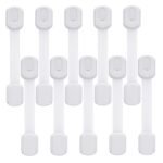 Goodv Child Safety Cabinet Locks - (10 Pack) Baby Proofing Latches to Drawer Door Fridge Oven Toilet Seat Kitchen Cupboard Appliance Trash Can with 3M Adhesive - Adjustable Strap No Drill No Tool - Image 2