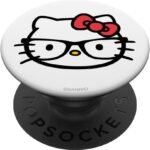 Hello Kitty Big Face Nerd Glasses PopSockets Adhesive PopGrip - Image 2