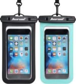 Hiearcool Waterproof Phone Pouch, IPX8 Waterproof Phone Case for iPhone 17/16/15/14 Pro Max, Cell Phone Dry Bag for Beach & Cruise Essentials, Touch Screen, Lanyard Included, 2 Pack (Fits Up to 8.9”) - Image 2