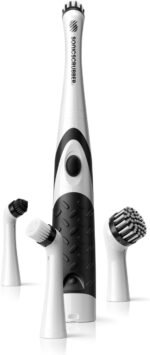 Household Cleaning Brush Power Scrubber - Electric Spin Scrubber Brush for Home, Kitchen & Bathroom - Grout Cleaner & Removes Mould (Washing-Up System Spin Brush) - Image 2