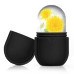 Ice Roller for Face and Eye, Ice Face Roller, Ice Roller Skin Care Tools Gifts for Women , Preppy Cute Silicone Ice Mold Stuff for Beauty(Black) - Image 2