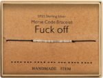 KGBNCIE Inspirational Gifts for Women, Morse Code Funny Gifts Bracelets for Women, Morse Code Bracelets Friend Gifts - Image 2