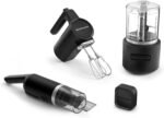 KitchenAid Go™ Cordless Bundle with Hand Mixer, Food Chopper and Kitchen Vacuum - battery included, KBUR131, Black Matte - Image 2