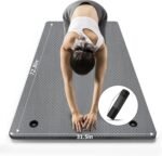 LFS Yoga Mat 72.8" x 31.5" x 2/5 inch Thick With Strap and Bag, Extra Wide Workout Mat for Women and Men, Non Slip Exercise Mat for Home Outdoor Yoga, Pilates, Stretching, Floor & Fitness Workouts - Image 2