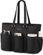 LOVEVOOK Laptop Tote Bag for Women Work, Teacher Tote Bag Nurse Bag With Large Cup Holder, Utility Professional Computer Bag For Work/Travel/College/Daily, Large Purse Handbag With Multi Pockets - Image 2