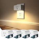 Linkind Matter Smart Plug with LED Night Light, Work with Alexa, Apple Home, Google, Smart Outlet 15A/1800W, Dusk to Dawn, Plug in Wall, Timer&Schedule, ETL&FCC Certified, 2.4GHz Wi-Fi Only, 4 Pack - Image 2