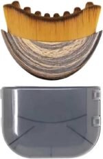 Lymphatic Contour Face Brush Lymphatic Drainage Massager Double Chin Reducer Lymphatic Drainage Brush for Face,Ergonomically Designed to Fit The Skin Precisely and Relieve Fatigue (Brown) - Image 2