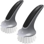 MR.SIGA Pot and Pan Cleaning Brush, Dish Brush for Kitchen, Pack of 2 - Image 2