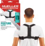 MUELLER Sports Medicine Posture Corrector for Women and Men, Adjustable Back Support for Scoliosis, Kyphosis & Text Neck, One Size, Black - Image 2