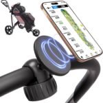 Magnetic Golf Push Cart Phone Holder MagSafe Hands-Free 360° Adjustable with Strong Magnets Phone Mount Compatible with Clicgear, Bag Boy, Sun Mountain, Golf Push Cart Accessories for All Cell Phones - Image 2