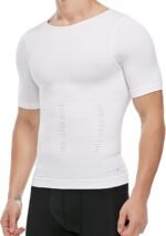 Men's Compression Shirt Undershirt Slimming Tank Top Workout Vest Abs Abdomen Slim Body Shaper - Image 2