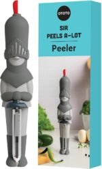 NEW OTOTO Sir Peels A-Lot Medieval Knight Vegetable Peeler - Swivel Vegetable Peelers for Potatoes, Fruits, Cute Gadgets, Gifts, Potato, Veggie, Fruit Peeler, Cute Kitchen Accessories - Image 2