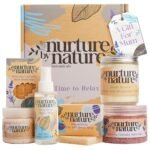 NURTURE BY NATURE Self Care Gift Set for Women – 6 Piece Relaxing Bath & Body Spa Gift Basket with Bath Bomb, Hand Cream & Scented Candle – Self Care Gifts for Valentine’s Day & Mother’s Day Gift - Image 2