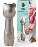 OTOTO Ice Cub Bear Ice Cream Scoop - Cool Kitchen Gadgets, White Elephant Gifts, Cute Kitchen Accessories, Funny Gifts, Stainless Steel Ice Cream Scooper, Cookie Dough Scoop, Cookie Scoop (Silver) - Image 2