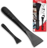 Plastic Scraper Tool, 2 Pack, Non-Scratch, 1.7 Inch Wide Blade, Long Ergonomic Handle, Heat Resistant (460F), Dishwasher Safe - Clean Ovens, Countertops, Hard Floors, Walls, and Windows - Image 2