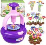 Plunack Flower Bouquets Toys for Kids Age 4-8, Flower Press Kit DIY Flowers Making Craft Kit for 4 5 6 7 Year Old Girls Floral Arts & Crafts Toys Educational Handmade Activity Set, Gift for Girls 3+ - Image 2