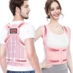 Posture Corrector for Women and Men - Adjustable Back Brace for Pain Relief - Enhances Posture and Provides Lumbar Support - Upper and Lower Back Straightener - Breathable Back Support (Pink, Medium) - Image 2