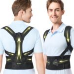 Posture Corrector for Women and Men - Adjustable Upper Back Brace - Breathable Back Support straightener - Providing Pain Relief from Lumbar&Shoulder (S-M) - Image 2