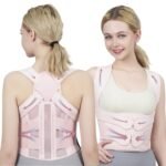 Posture Corrector for Women and Men Upgraded Back Brace, Adjustable Back Support for Upper and Lower Back Pain Relief, Shoulder Straightener for Hunchback, Scoliosis, Lumbar, Spine (Pink, Medium) - Image 2