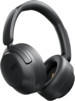 QCY H3S Wireless Bluetooth Over-Ear Headphones with 56dB Hybrid ANC, 102H Playtime, Hi-Res Audio, Deep Bass, Gaming Mode, Comfort Fit, Foldable Design, Built-in Mic for Travel/Work (Black) - Image 2