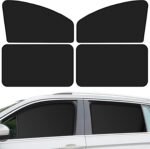 QUICTO Car Window Sun Shades, Universal Interior Accessories - Double-Sided Black (4pcs) - Image 2