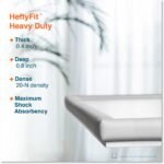 Roving Cove HeftyFit Corner Protector for Baby (4 Large Corners), Heavy-Duty Soft Rubber Foam Furniture Corner Bumper Guards, 3M Adhesive Pre-Taped, Oyster White (Off White) - Image 2