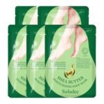 SULADEC Moisturizing Foot Mask with Shea Butter and Goat Milk, Hydrating Foot Masks for Dry Cracked Feet, Dry Skin Moisturizer for Soft and Smooth Touch Feet - Men Women - 5 Pairs - Image 2