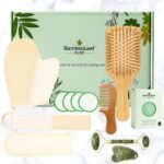 Self Care Natural Unique Organic Spa Set for Women – Eco Friendly Gift Box with Bamboo Comb, Jade Roller, Facial Sponge, Makeup Remover Pads, Headband & Bath Glove – Birthday, Relaxation Kit - Image 2