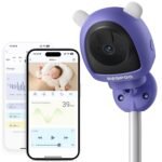 Smart Baby Monitor Contact-Free AI Solution for Breathing Tracker & Cry/Cross/Safe Zone Detection, 2K Viedo Camera HD Night Vision, 2-Way Audio, Soothing Sounds, No Monthly Fee Wall-Mount - Image 2