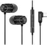 SoundMAGIC E11D USB-C in-Ear Stereo Headphones with 10mm Drivers, Metal Housing, L-Shaped Plug, in-Line Controller, HiFi Sound,Black - Image 2