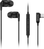 SoundMAGIC E80D USB-C in-Ear Stereo Headphones, L-Shape Plug, in-Line Controller, Metal Housing, 10mm Dynamic Drivers, Water/Dust Proof, Black - Image 2