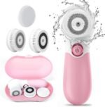 TOUCHBeauty Spin Brush Face Cleanser with 3 Brush Heads for Deep Cleansing Exfoliation and Massaging - Image 2
