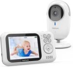TakTark Baby Monitor, 3.2'' Color LCD Screen, 2 Way Audio, Infrared Night Vision, Digital Zoom, VOX Mode, Room Temperature Display, Long Range - Image 2