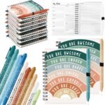 Thenshop 60 Pcs Team Employee Appreciation Gifts Bulk: 30 Mental Health Wellness Journals & 30 Self Care Pens for Women Coworker Office Staff Social Worker Healthcare Docotor Nurse (Rainbow) - Image 2
