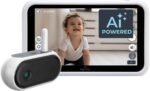Tiny Traveler Ai Smart Wireless Baby Car Monitor (TT006W) - AI-Powered Safety Alerts: Cry/Laugh/Stand Detection, Virtual Fence, Long Range 1000ft Night Vision Lullabies Night Light - White - Image 2