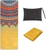 Travel Yoga Mat, Non Slip Exercise Suede Mat with Carry Bag, All-Purpose Fitness Mat with High Density Anti-Tear Surface for Women, Ideal for Pilates Workout (72'' x 24'' x 1.5mm Thick) - Image 2